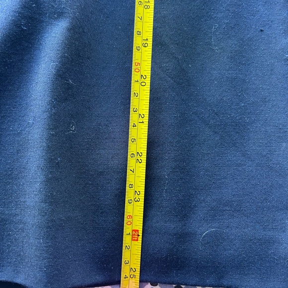 Ann Taylor Midi Pencil Skirt with Slit on the side for 4 navy - Picture 6 of 8